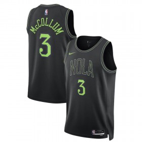 Camiseta Hombre New Orleans Pelicans CJ McCollum 3 2023-24 Nike City Edition Azul Swingman